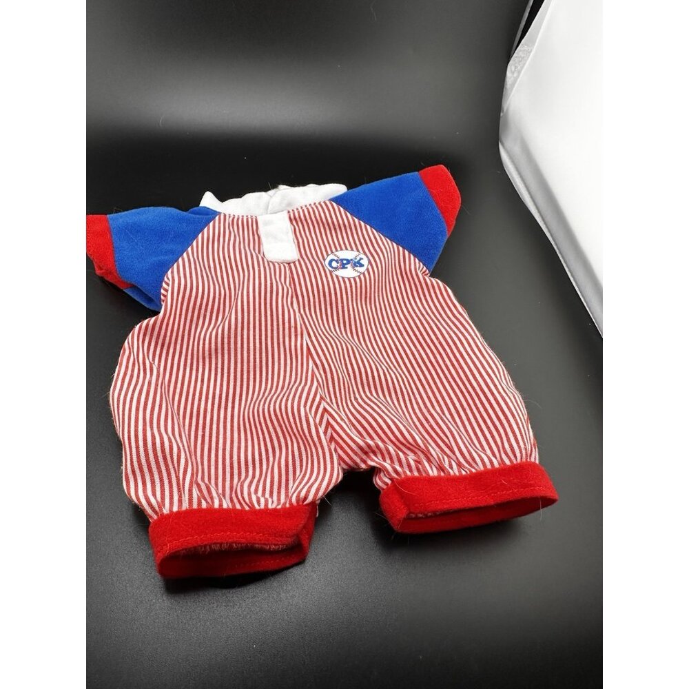 2006 Play Along Cabbage Patch Kid Babies Baseball Red White Striped‎ Romper VHTF